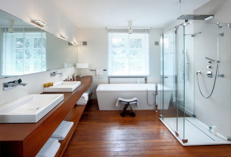 Wide View of Renovated Bathroom